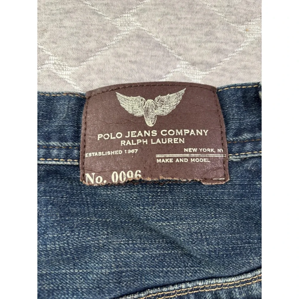 Polo Jeans Company Gristmill Jeans Mens 34x34 Blue Straight Medium Wash‎ Denim